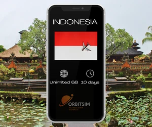 Indonezja | Nieograniczona ilość danych przez 10 dni | Mobilna data eSIM | Szybka dostawa - Zdjęcie 1 z 1
