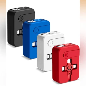 NUEVO CON ETIQUETAS (4) Cable de carga múltiple 3A, cable cargador USB retráctil 3 en 1 - Imagen 1 de 8