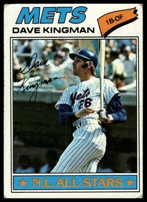 1977 Topps #500 Dave Kingman - Image 1 of 2