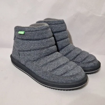 Botas acolchadas Sanuk Puff N Chill negras/grises para mujer 1103134 - talla 7 Foto 1 de 4