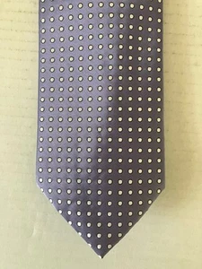 Antonio Ricci Men's Necktie Tie Microfiber Purple White Polka Dots 58" - Picture 1 of 7