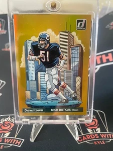 💎 2024 Dick Butkus donruss gold downtown /10 hof Bears  - Picture 1 of 2