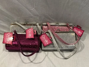 NEW LOT OF 4 CABOODLES BITSY BAG GLITTER PURSE - PARTY FAVORS PINK PURPLE SILVER - Picture 1 of 7