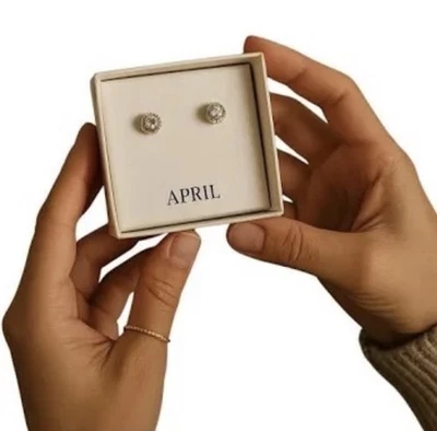 CHLOE + ISABEL APRIL BIRTHSTONE EARRINGS - Image 1 of 4