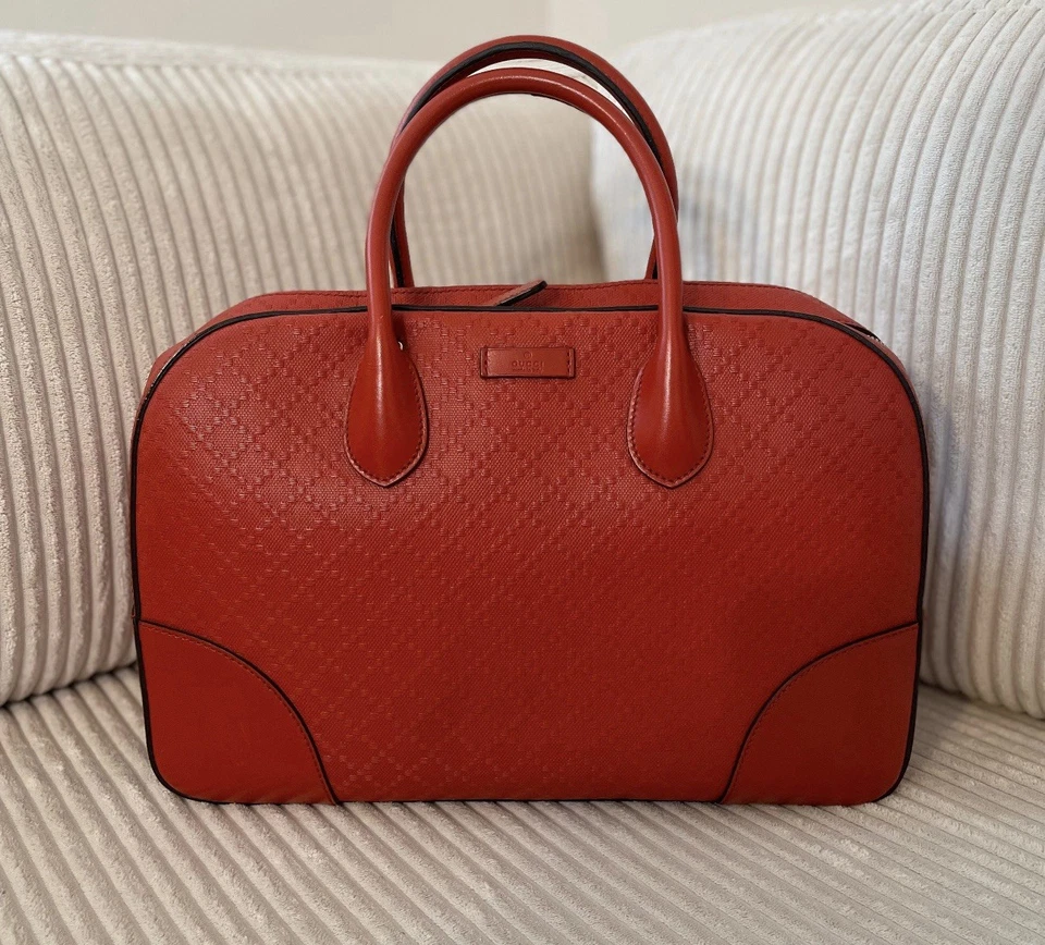 Gucci Bright Diamante Briefcase Large Orange Leather - Image 1 of 4