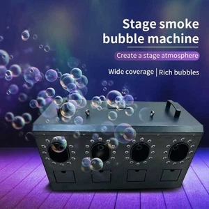 1500W 48LED 4 Wheel Smoke Bubble Fog Machine For Disco Party Club Lighting Show - Picture 1 of 4
