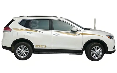 Graphics Waist Line Stripe Car Sticker For Nissan X-trail Murano Side Door Decal - Image 1 of 4