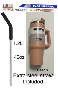 40oz Tumbler Cup with Handle & Straw -Stainless Steel Vacuum Insulated Mug/US - Picture 1 of 16
