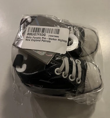 婴儿狂热高帮运动鞋婴儿床鞋 0-6 个月 NFL 新英格兰爱国者队 — 第 1/4 张图片