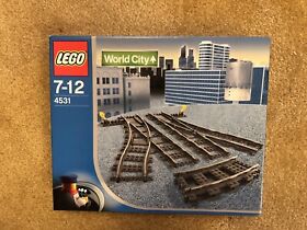 LEGO 4531 World City Switching Tracks NISB Manual Points 9V Train Rail
