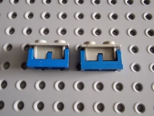 LEGO Kippscharnier Klappstein Scharnier 1x2 grau blau hinge 3937 3938 B005 - Bild 1 von 1