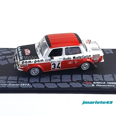 Simca 1000 Rally 2 #34 B. Fiorentino - M. Gelin Rally Monte Carlo 1973 1:43 - Immagine 1 di 4