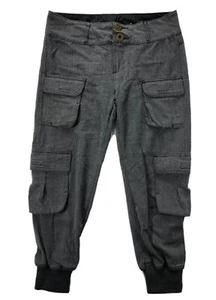 Desigual Womens 30 Crop Cargo Utility Jogger Pants - Picture 1 of 8