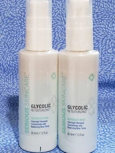 X2--ERNSTHAFTE HAUTPFLEGE GLYCOLIC MAX OverNight retexturierendes Konzentrat 1oz EA - Bild 1 von 2