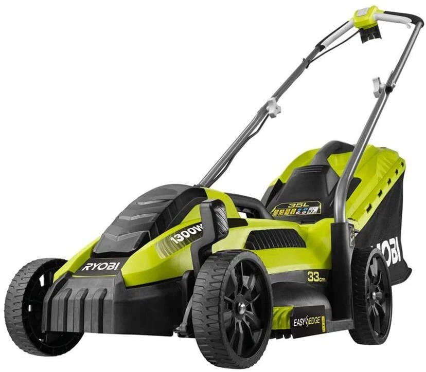 Rasaerba Elettrico RYOBI RLM13E33S 1300W, Taglio 33cm, Tagliaerba con Sacco e Ki - Imagen 1 de 4