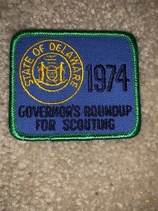 Boy Scout 1974 State Delaware Governor's Recruiter Roundup Award Council Patch - Bild 1 von 1
