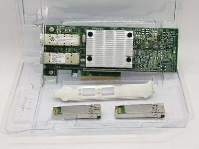 HPE 530SFP+ Dual 10Gb Ethernet PCIe Full Profile w/ SFP 656244-001 652501-001 - Image 1 of 4