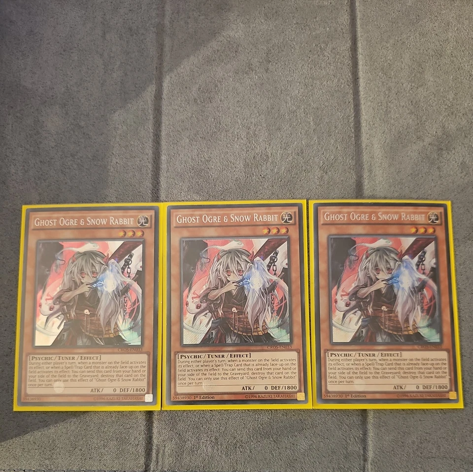 Ghost Ogre & Snow Rabbit CROS-EN033 Secret Rare X 3 - Image 1 of 1