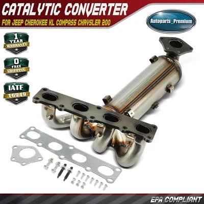 Convertidor catalítico delantero para Jeep Cherokee KL Compass Chrysler 200 Dodge Dart Foto 1 de 4