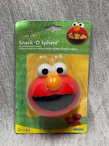 New Sealed Sesame Street Elmo Face Snack 'O Sphere Fun Portable Snack Container