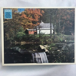 Vintage Rainbow Works Jigsaw Puzzle Woodland Waterfall 1000 Pcs - New - Picture 1 of 4
