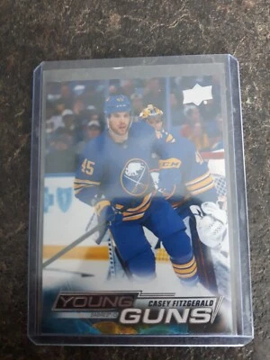2022-23 Upper Deck Series 2 Young Guns Casey Fitzgerald YG RC Card# 498 - Image 1 of 2