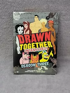 DRAWN TOGETHER UNCENSORED SEASON 3 - 2 DVDs Set - Comedy Central - Foto 1 di 5