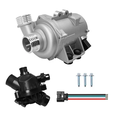 Water Pump w/ Thermostat & Bolt For BMW 128i 325i 328i 528i 530i X3 11517586925 - Image 1 of 4