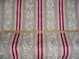 1Y Brunschwig & Fils BF10446 Sherbourne Embroidered Stripe Upholstery Fabric - Picture 1 of 4