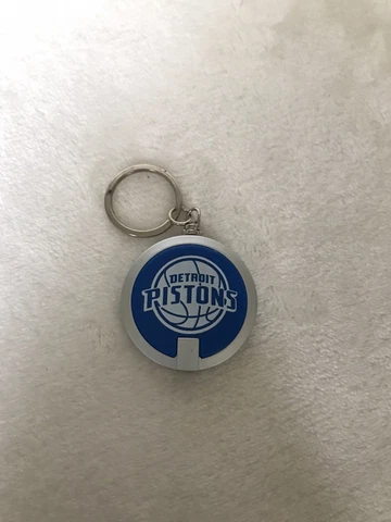 Detroit Pistons Keychain Flashlight Blue Grey See Photos & Description NBA Cover