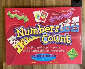 Numbers Count Board Game 3-7 Years. First Math Game Critical Thinking Complete - Picture 1 of 7