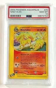 PSA 10 Ninetales 25 Non-Holo Aquapolis Gem Mint Card 2003 - Picture 1 of 2