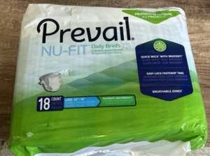 Prevail Nu-Fit Daily Slips 18 Stück Large 45"-58" Schutz Hygienebehörde - Bild 1 von 7