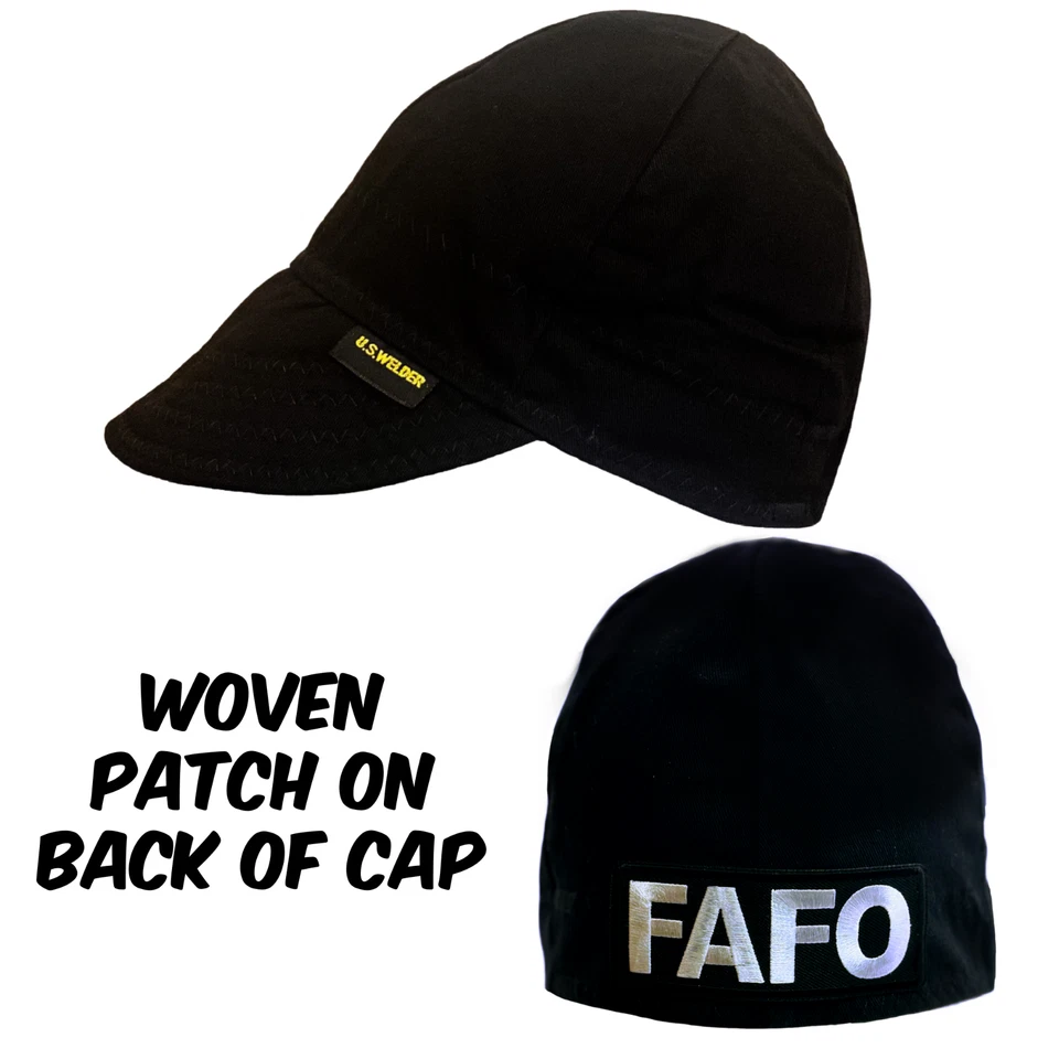 FAFO US WELDER Welding Cap Hat Black Reversible Comeaux Supply - Image 1 of 1