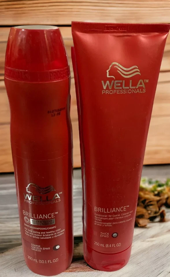 Wella Brilliance Shampoo 10.1 oz & Conditioner 8.4 fl oz Duo  care - Image 1 of 1