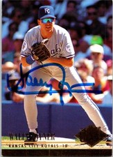 Wally Joyner autographed baseball card Kansas City Royals 1994 Fleer Ultra #366