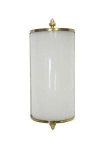 Modern Brass & White Resin Pineapple Finial Wall Sconce - Picture 1 of 7