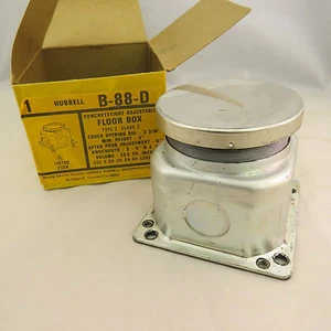 Hubbell B88D Deep Adjustable Floor Box B-88-D - Picture 1 of 6