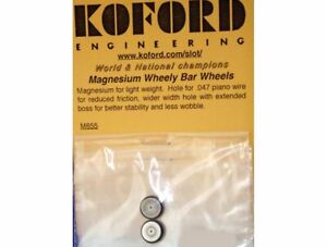 Koford Light weight magnesium 3/8 wheelie bar wheels for 1/24 Slot Car Tires