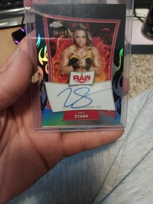 2025 Topps Chrome WWE Zoey Stark Auto 8/10 - Image 1 of 2