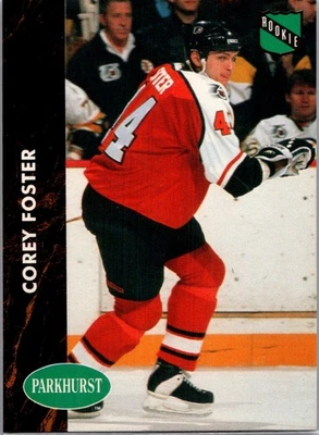 1991-92 Parkhurst Corey Foster Rookie Philadelphia Flyers #344 - Image 1 of 2