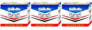 Gillette Wilkinson Razor Blades Sword Double Edge Safety Saloon Pack Cartridgesx - Picture 1 of 3