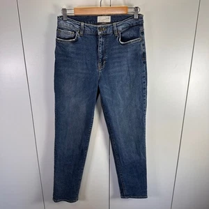 Pantalones de mezclilla ajustados de tiro alto Current/Elliott C/E para mujer talla 26 lavado medio - Imagen 1 de 7