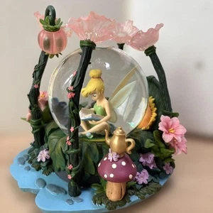 [Used] Tinkerbell Snow Globe Disney Rare Music Box Used HHB - Picture 1 of 2