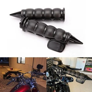 Motorcycle 1" Handle Bar Hand Grips Throttle For Harley Road King Softail Fatboy - Picture 1 of 11