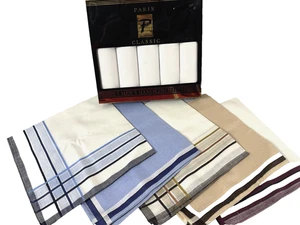 Nuevo paquete de pañuelos para hombre lote de 10 paquetes kit 16" cuadrado clásico regalo abuelo - Imagen 1 de 7
