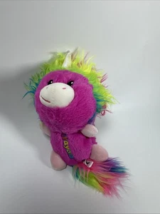 Crayola Experience Unicorn Plush Stuffed Animal Purple Neon Rainbow Hair - Picture 1 of 9