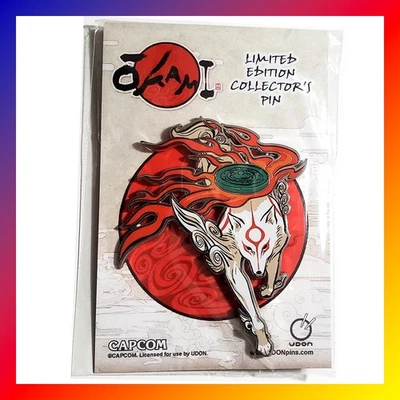 OKAMI Amaterasu ENAMEL PIN Lapel CAPCOM Collectible SDCC 2022 Exclusive NEW Udon - Image 1 of 4