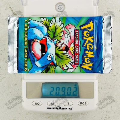 20.902g Venusaur art! Pokemon Base Set Booster Pack TCG 4th print UK 1999-2000 - Image 1 of 4