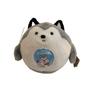 Peluche Aurora Snowglobe Bellies Merry Husky grigio nuovo con etichetta - Foto 1 di 7